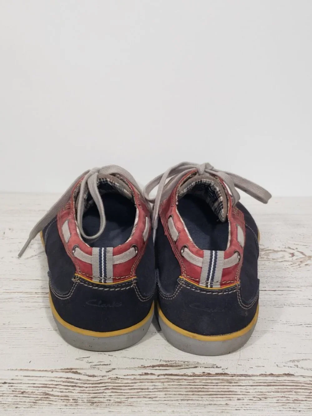 Clarks colorblock suede